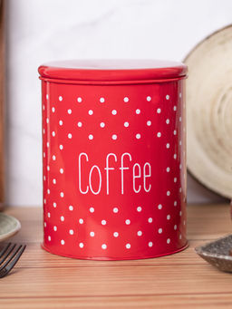 Voncasa - Stylish Red Coffee Jar
