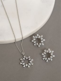 Beryachi - Anna Valentine Diamante Necklace and Earrings