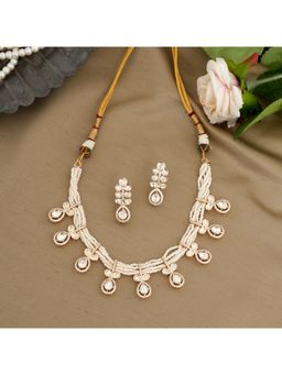 Beryachi - Ishika Pearls Necklace and Earrings
