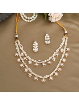 Beryachi - Ritika Pearls Necklace and Earrings