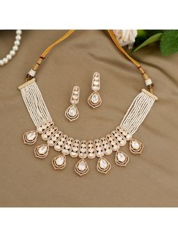 Beryachi - Gauri Pearls Necklace and Earrings
