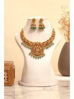 Beryachi - Lakshmi Temple Necklace and Earrings