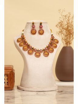 Beryachi - Meenakshi Temple Necklace and Earrings