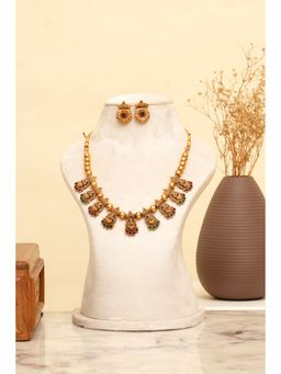 Beryachi - Ratnam Temple Necklace and Earrings