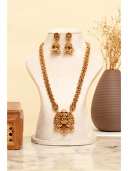 Beryachi - Pushpam Temple Necklace and Earrings