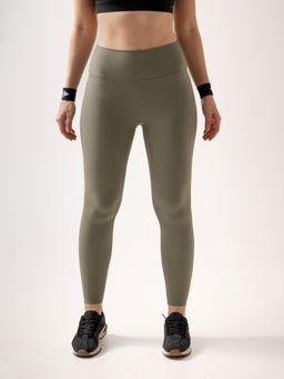 STRCH - Everyday Training Olive Printed High Rise Gym Leggings
