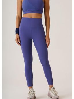 STRCH - Skipper Blue Solid Slim Fit High Rise Ultimate Workout Leggings