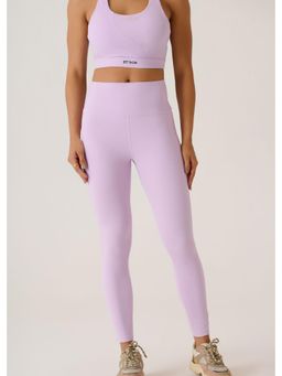 STRCH - Lavender Solid Slim Fit High Rise Ultimate Workout Leggings