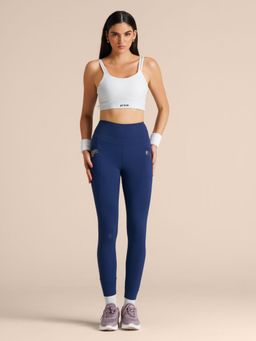 STRCH - Wonder Warrior Estate Blue Printed High Rise Gym Leggings