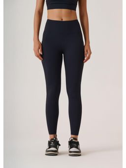 STRCH - Black Solid Slim Fit High Rise Functional Core active Leggings