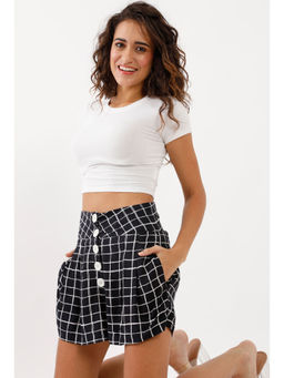 Zink London - Women's Black Printed Shorts