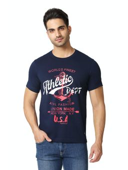 Van Heusen Innerwear - Athleisure Men Crew Neck & Short Sleeve T-Shirt - Navy NY