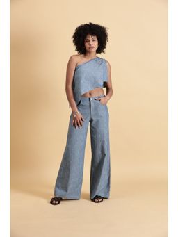 Fawn 24 - Blue Skyline Flares Pant