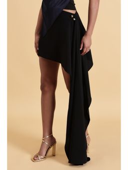 Fawn 24 - Black Nocturnal Flair Mini Skirt