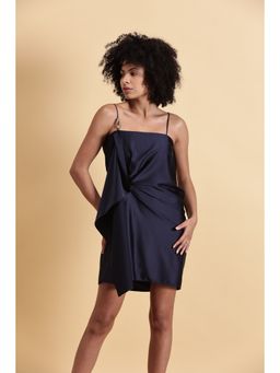 Fawn 24 - Navy Blue Deep Sea Mini Dress