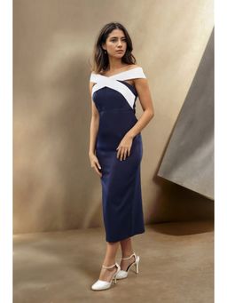 Fawn 24 - Blue Crossover Dress