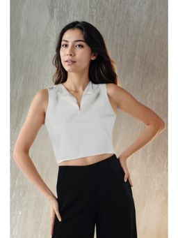 Fawn 24 - Ivory Crop Top