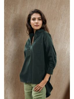 Fawn 24 - Green Onyx Oversized Shirt