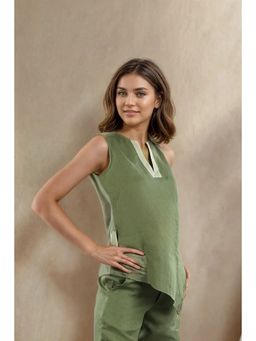 Fawn 24 - Olive Angled Top