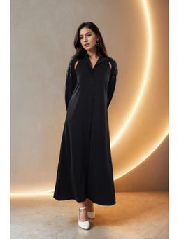 Fawn 24 - Navy Blue Split Sleeve Dress