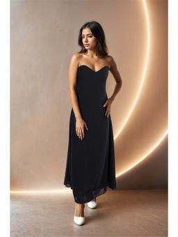 Fawn 24 - Black Plunge Dress