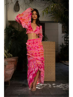 IT GIRL - Pink Lily Tie & Dye Co-Ord (Set of 2)