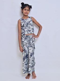 ARTH LIFE - Girls Multi-Color Floral Print Co-Ord Set