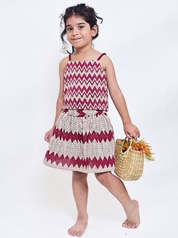 ARTH LIFE - Girls Coastal Crochet Top and Skirt