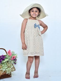ARTH LIFE - Girls Cream Soft Whispering Dress