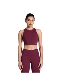 Silvertraq - Keyhole Back Sports Bra with Clasp Berry Kiss