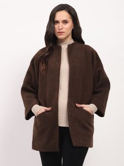 Global Republic - Women Polyester Solid Front Open Winter Coat