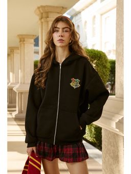 Bonkers Corner - Women Hogwarts Crest Zip Hoodie