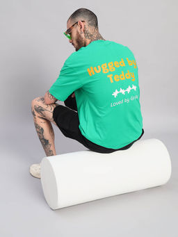 Griffel - Green Printed Oversized T-shirt and Shorts