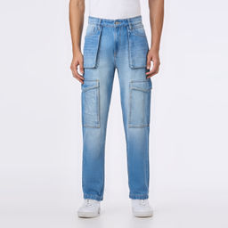 Pepe Jeans - Blue Solid Slim Fit Jeans