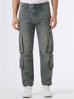 Pepe Jeans - Grey Solid Straight Fit Jeans