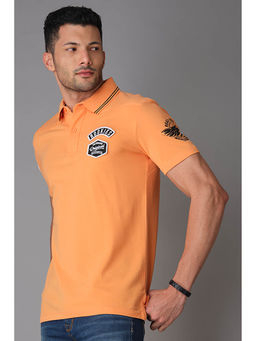 ROOKIES - Orange Solid Slim Fit T-shirt