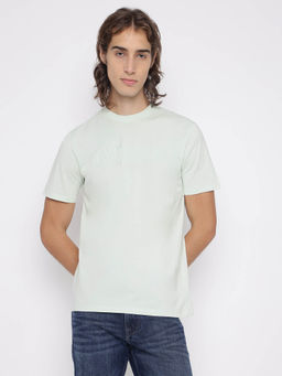 Guess - Green Printed Regular Fit T-Shirt