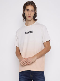 Guess - Orange Ombre Regular Fit T-Shirt