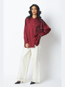 MADDER MUCH - Burgundy Nathan - The Night Twinkle Shirt