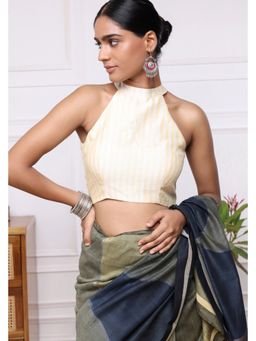 Sutra Art of Clothing - Yellow Striped Sunshine Stitched Blouse