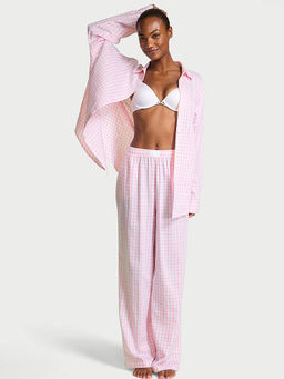 Victoria's Secret - Pink Modal-Cotton Long Shirt and Pant