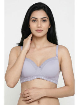 Zivame - Padded Non Wired 3/4th Coverage T-Shirt Bra - Thistel