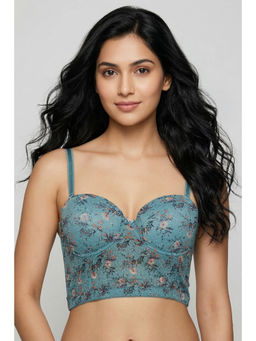 Zivame - Padded Wired 3/4th Coverage Strapless Bra - Aquifer