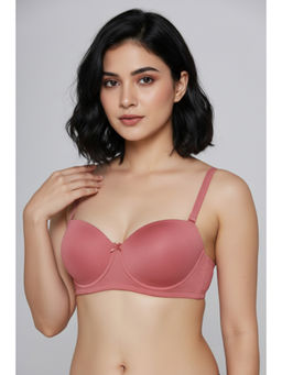Zivame - Padded Regular Wired 3/4th Coverage Strapless Bra - Rosette