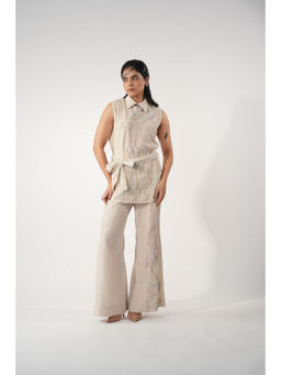 Orthodox - Tribaloa Embroidered Top and Belt (Set of 2)