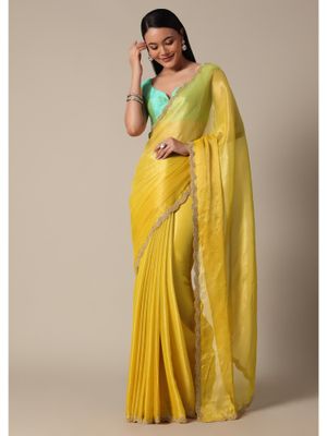 Kalki Cotton With Satin Border And Tussels Digital main image 0