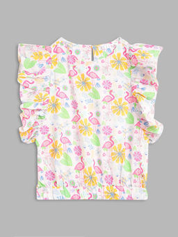 Elle Kids - Girls Multi Printed Top