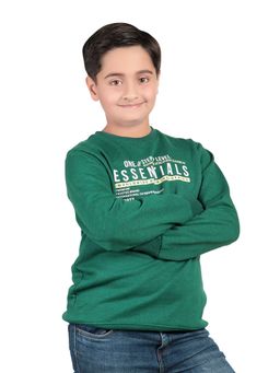 Bodycare - Typography Sweatshirts-Green