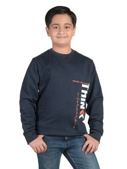 Bodycare - Printed Sweatshirts-Navy Blue
