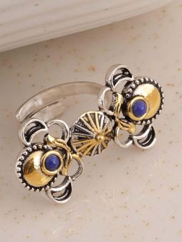 Palmonas - 925 Sterling Silver Women Blue Tomb Adjustable Ring